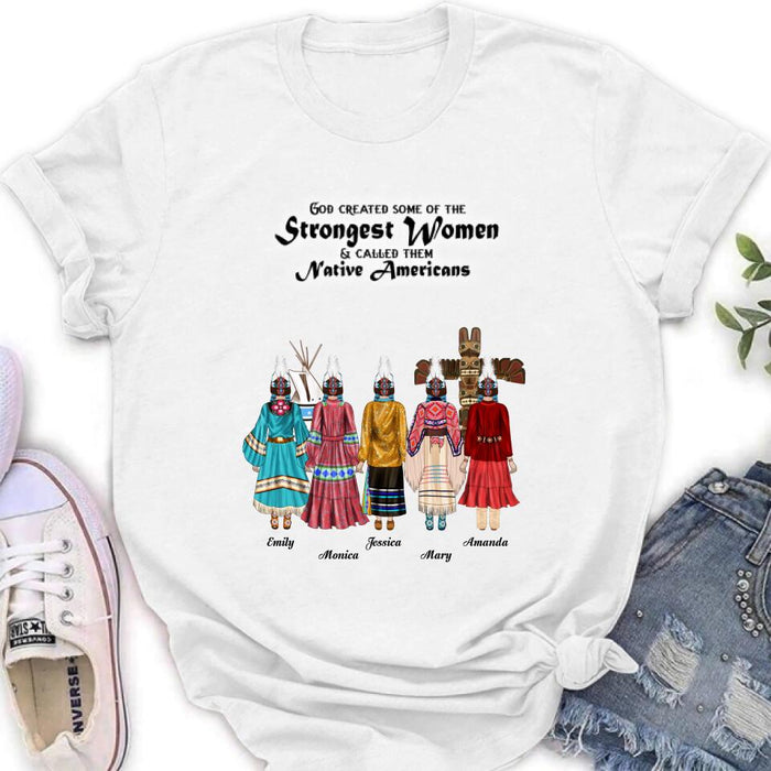 Custom Personalized T-Shirt/Hoodie/Sweatshirt/Long Sleeves - Gift for Native American Best Friends/Sisters - Up to 5 Girls