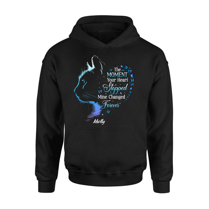 Personalized Memorial Pet Shirt/ Hoodie - Memorial Gift For Pet Lover - The Moment Your Heart Stopped Mine Changed Forever