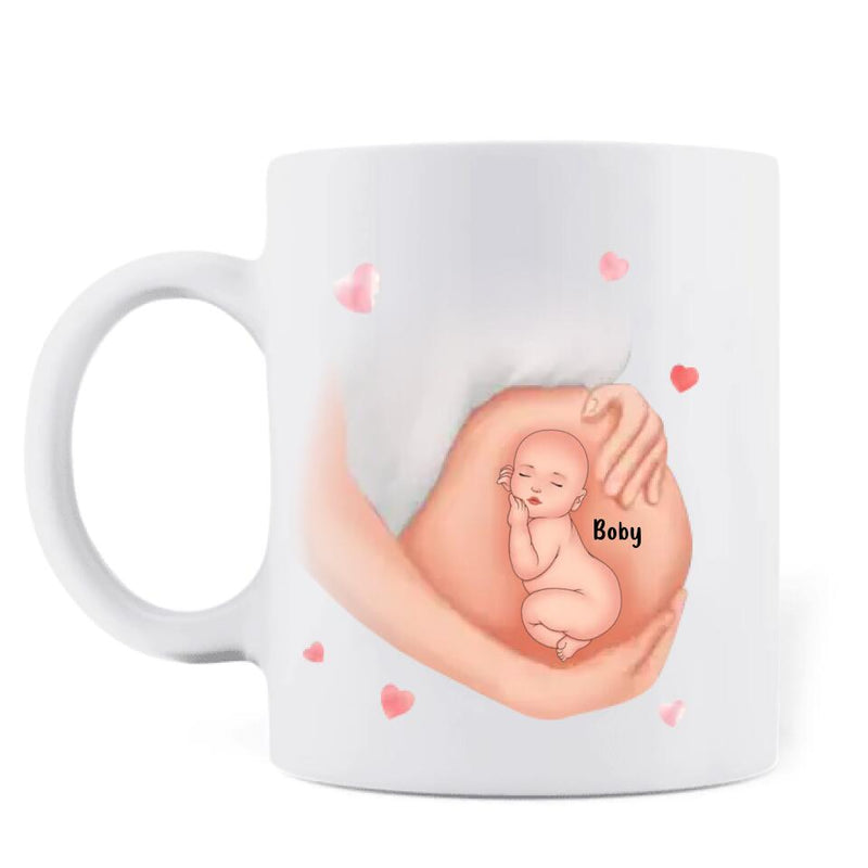Personalized Baby Coffee Mug - Gift Idea For Pregnancy - Dear Mommy I'm The Luckiest Baby In The World