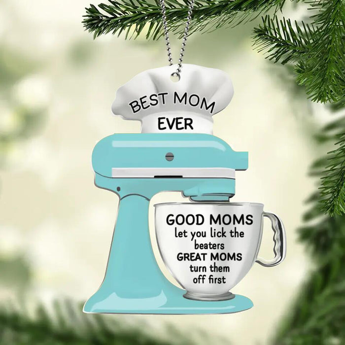 Custom Personalized Christmas Acrylic Ornament - Gift Idea For Cooking Lover/ Mother - Best Mom Ever