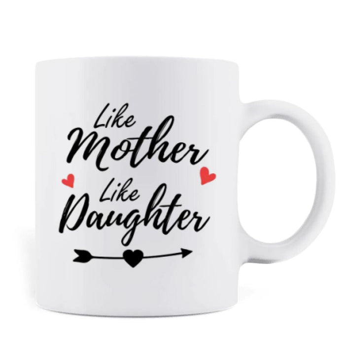 Custom Personalized Mom and 1 Daughter Coffee Mug- Mother's Day Gift From Daughter To Mom- Meaningful Mother's Day Gift