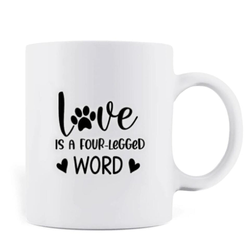 Personalized Dog Cat Coffee Mug - Gift for Dog Lovers, Cat Lovers - Up to 3 Pets