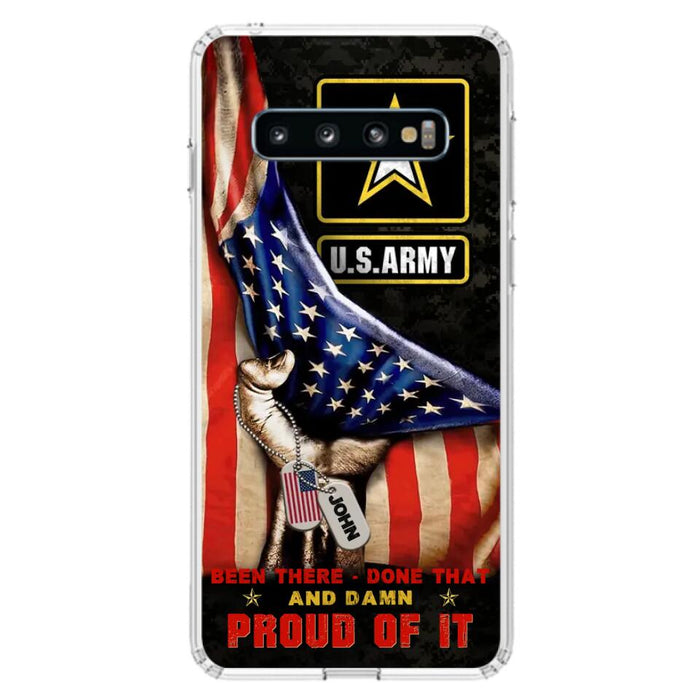 Custom Personalized Veteran Proudly Served Phone Case - Gift Idea For Veterans - Been There Done That And Damn Proud Of It - Case For iPhone And Samsung