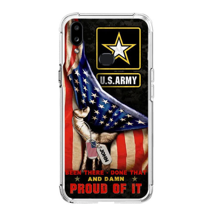 Custom Personalized Veteran Proudly Served Phone Case - Gift Idea For Veterans - Been There Done That And Damn Proud Of It - Case For iPhone And Samsung