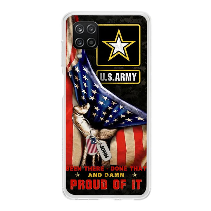 Custom Personalized Veteran Proudly Served Phone Case - Gift Idea For Veterans - Been There Done That And Damn Proud Of It - Case For iPhone And Samsung