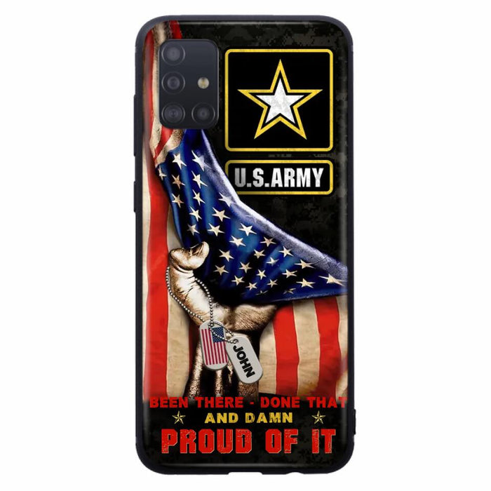 Custom Personalized Veteran Proudly Served Phone Case - Gift Idea For Veterans - Been There Done That And Damn Proud Of It - Case For iPhone And Samsung