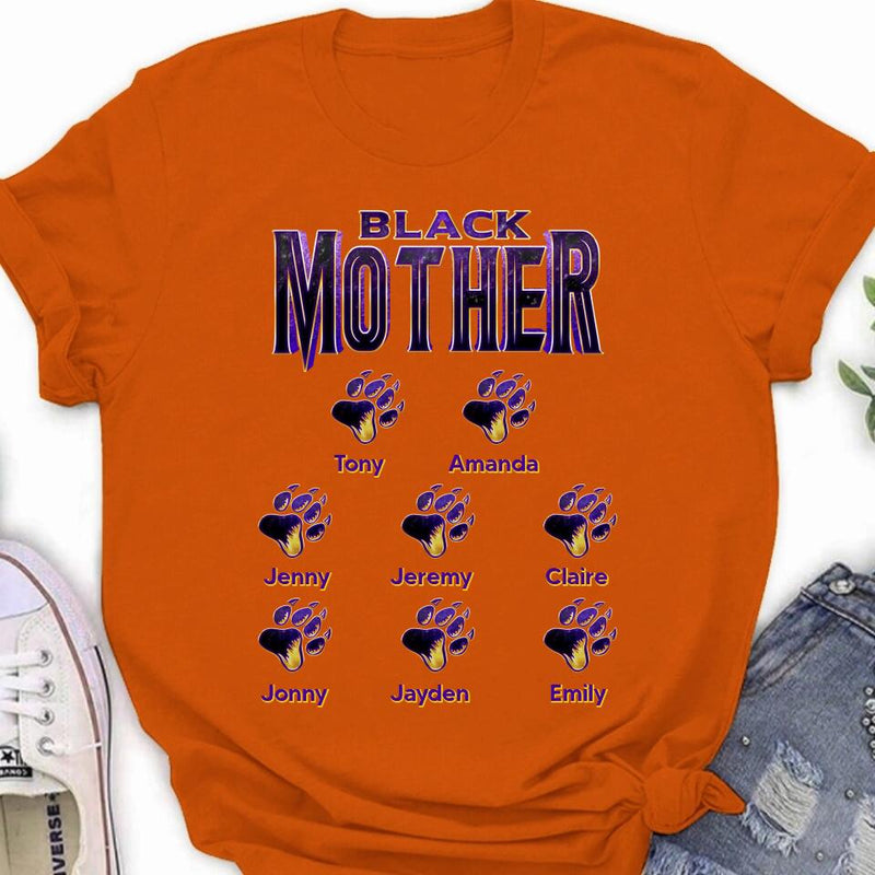Personalized Black Mother Shirt - Up to 8 Children - Gift Idea For Mother/Grandmother, Mother's Day Gift Mother's Day