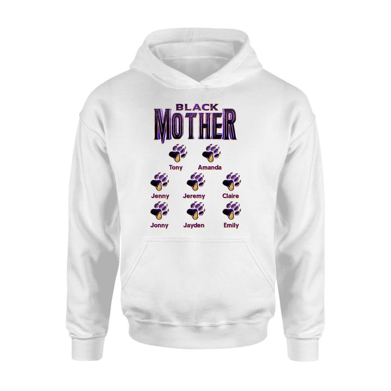 Personalized Black Mother Shirt - Up to 8 Children - Gift Idea For Mother/Grandmother, Mother's Day Gift Mother's Day