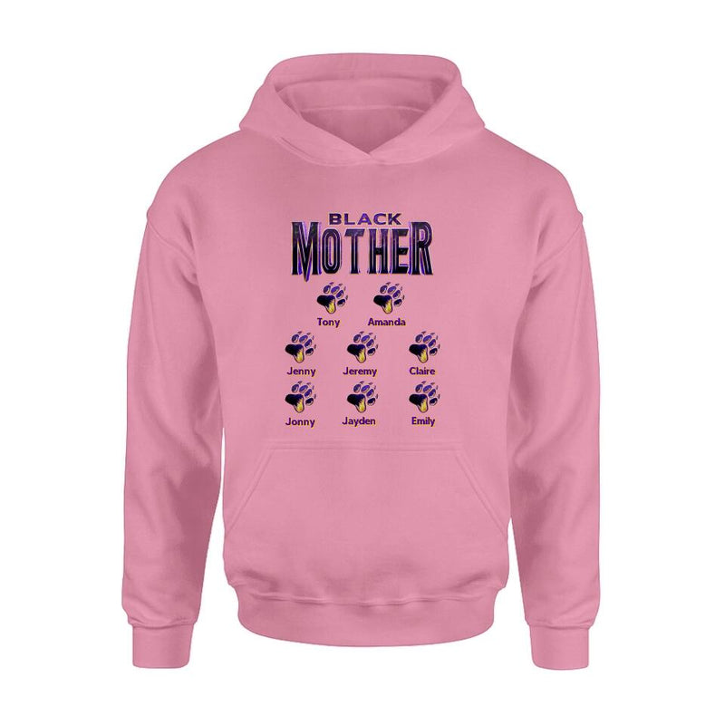 Personalized Black Mother Shirt - Up to 8 Children - Gift Idea For Mother/Grandmother, Mother's Day Gift Mother's Day