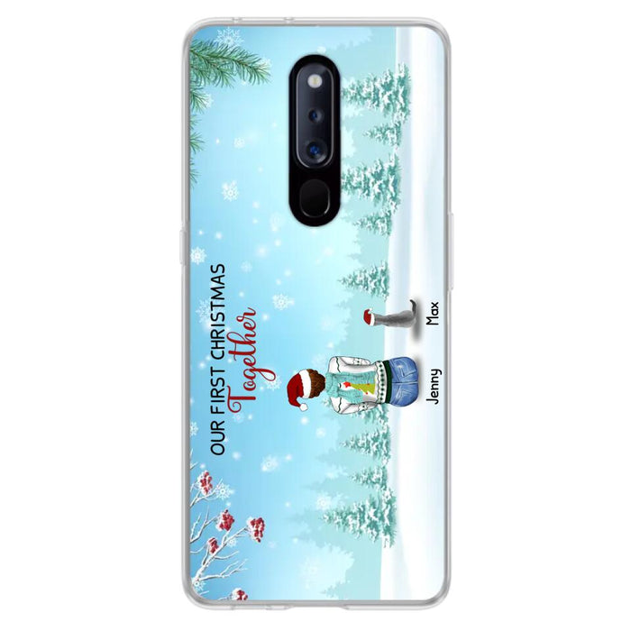 Custom Personalized Christmas Family Phone Case - Best Gift Idea For Christmas/Family With Up To 3 Kids & 3 Pets - Our First Christmas Together - Cases For Oppo, Xiaomi & Huawei