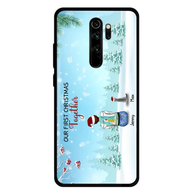 Custom Personalized Christmas Family Phone Case - Best Gift Idea For Christmas/Family With Up To 3 Kids & 3 Pets - Our First Christmas Together - Cases For Oppo, Xiaomi & Huawei