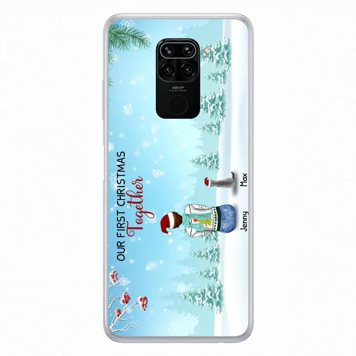 Custom Personalized Christmas Family Phone Case - Best Gift Idea For Christmas/Family With Up To 3 Kids & 3 Pets - Our First Christmas Together - Cases For Oppo, Xiaomi & Huawei