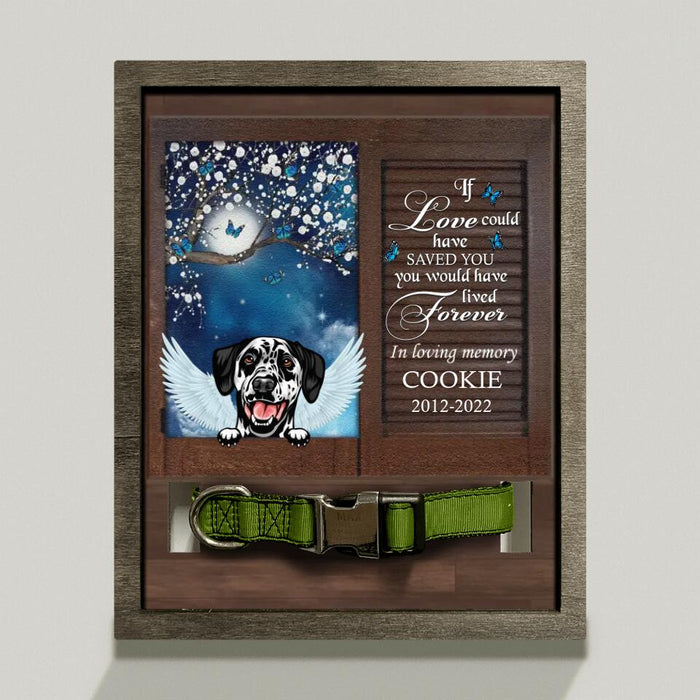 Personalized Memorial Dog Loss Frame - Gift Idea For Dog Lover - The Saddest Moment Is When The One Who Gave You The Best Memories, Becomes A Memory