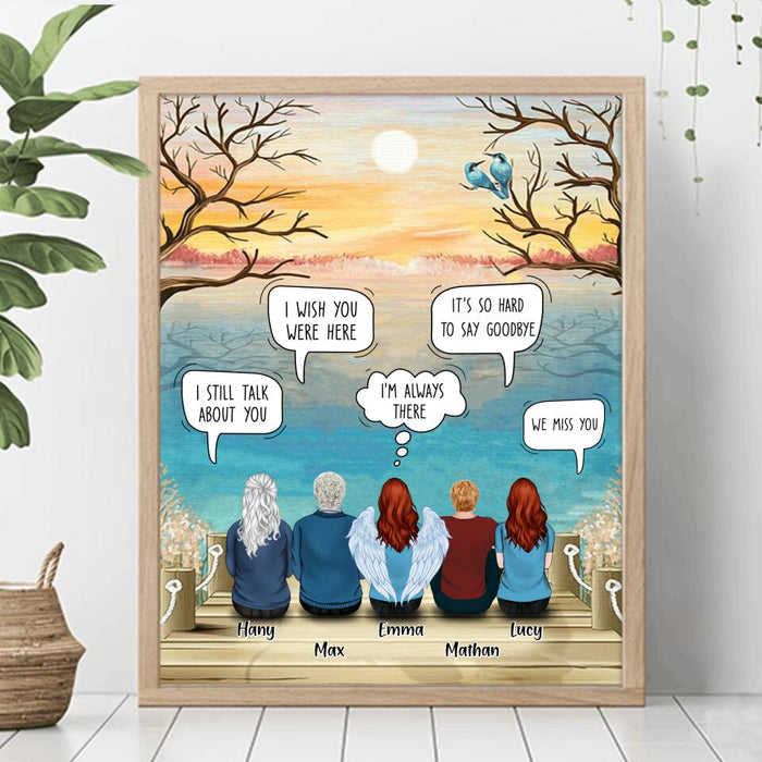 Custom Personalized Memorial Poster - Upto 5 People - Gift Idea For Family
