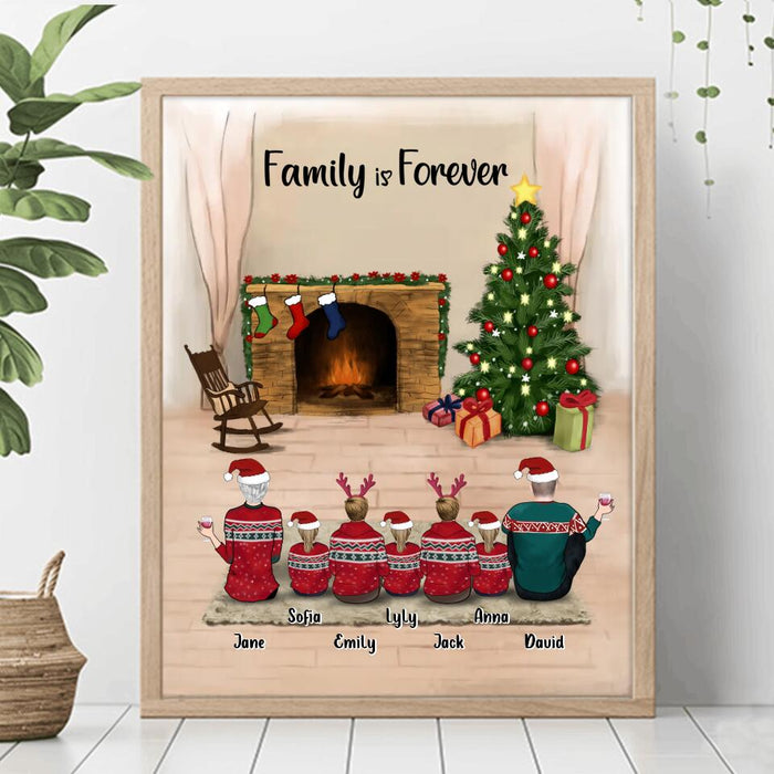 Custom Personalized Christmas Family Poster - Best Christmas Gift for the Whole Family