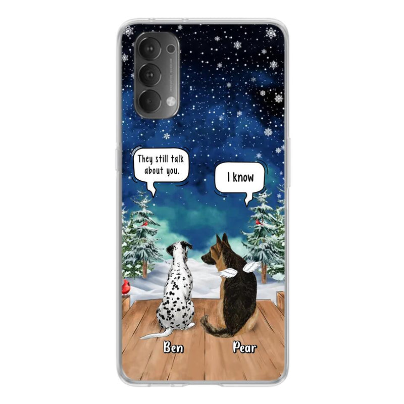 Personalized Memorial Pet Phone Case - Up to 5 Pets - Memorial Gift Idea For Dog/Cat Lovers - They Still Talk About You - Case For Oppo, Xiaomi & Huawei