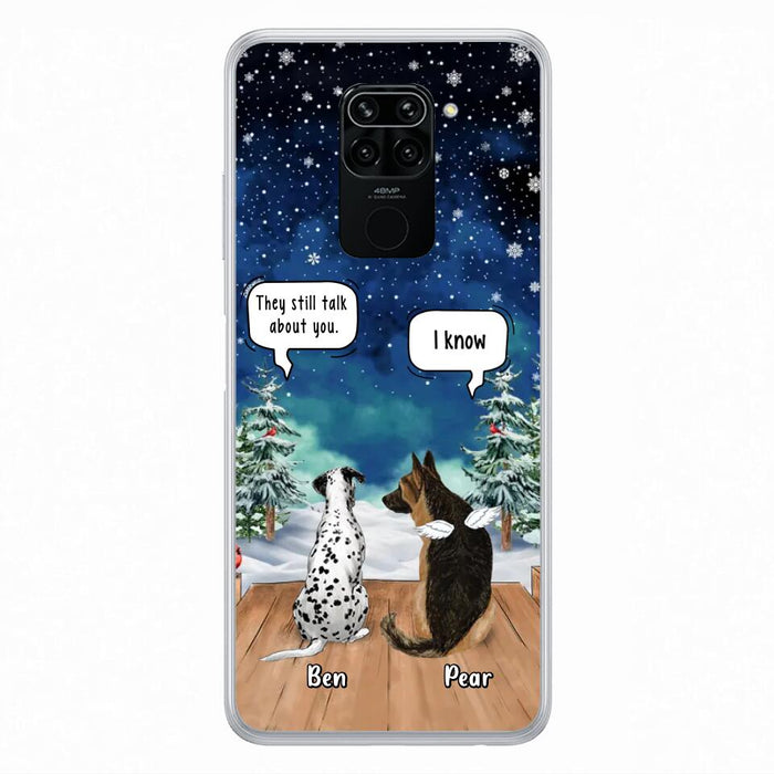 Custom Personalized Memorial Pet Phone Case - Upto 5 Pets - Memorial Gift Idea For Dog/Cat Lovers - They Still Talk About You - Case For Oppo, Xiaomi & Huawei