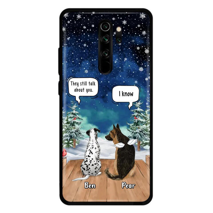 Custom Personalized Memorial Pet Phone Case - Upto 5 Pets - Memorial Gift Idea For Dog/Cat Lovers - They Still Talk About You - Case For Oppo, Xiaomi & Huawei