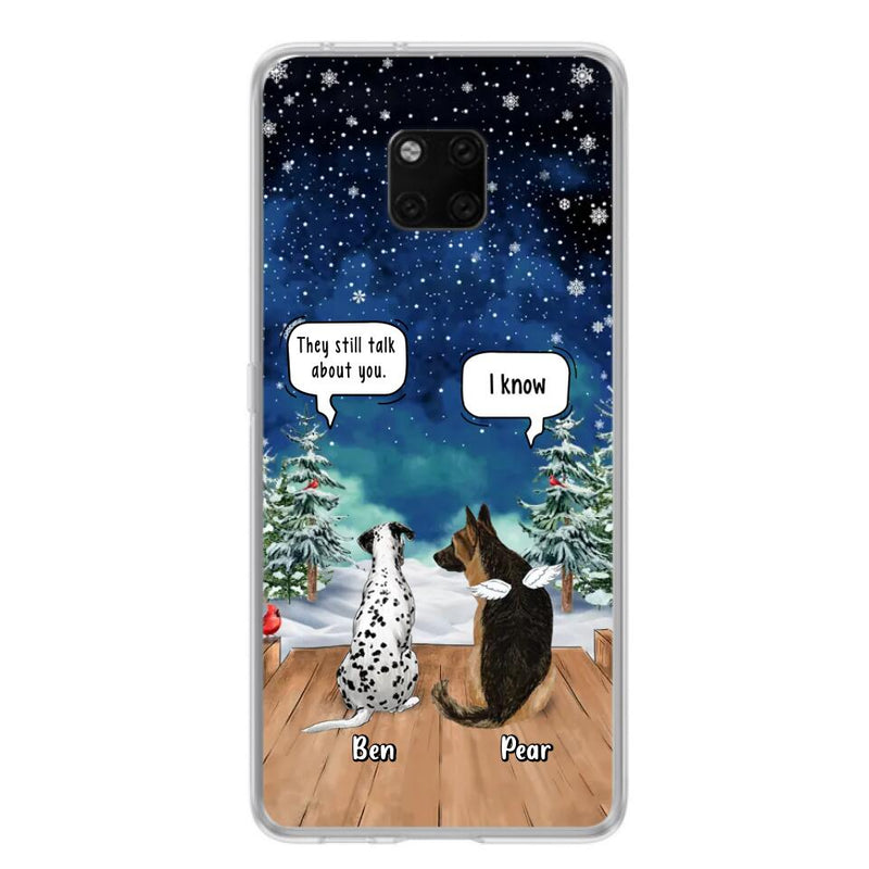 Personalized Memorial Pet Phone Case - Up to 5 Pets - Memorial Gift Idea For Dog/Cat Lovers - They Still Talk About You - Case For Oppo, Xiaomi & Huawei