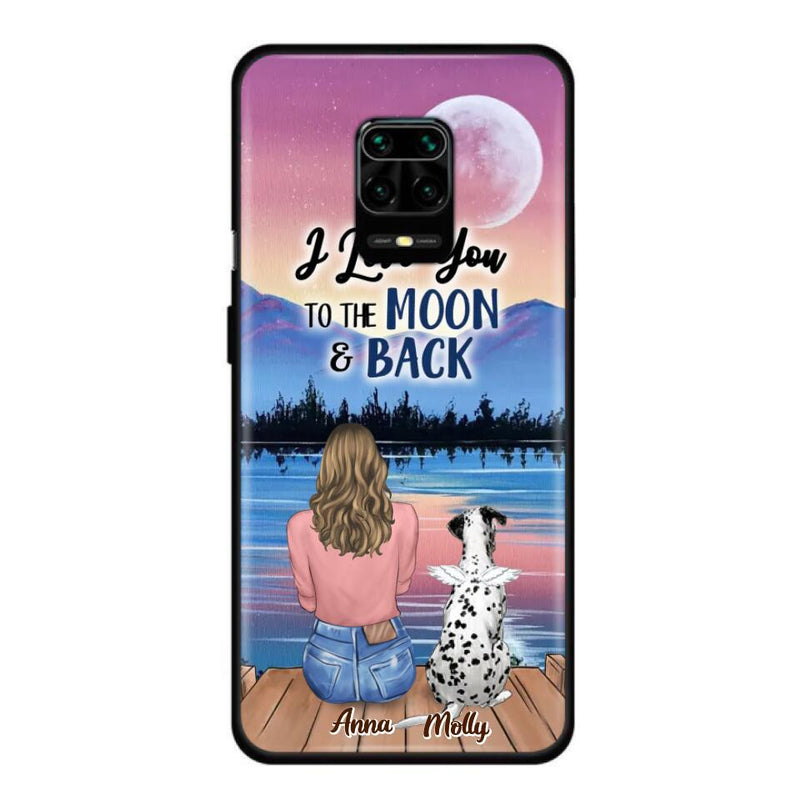 Personalized Memorial Pet Phone Case - Up to 4 Pets - Gift For Dog/Cat Lover - I Love You To The Moon & Back - Case For Xiaomi, Oppo And Huawei