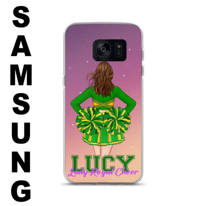 Custom Personalized Cheerleading Phone Case - Birthday Gift For Cheerleading Coach, Cheerleader - Case For iPhone And Samsung