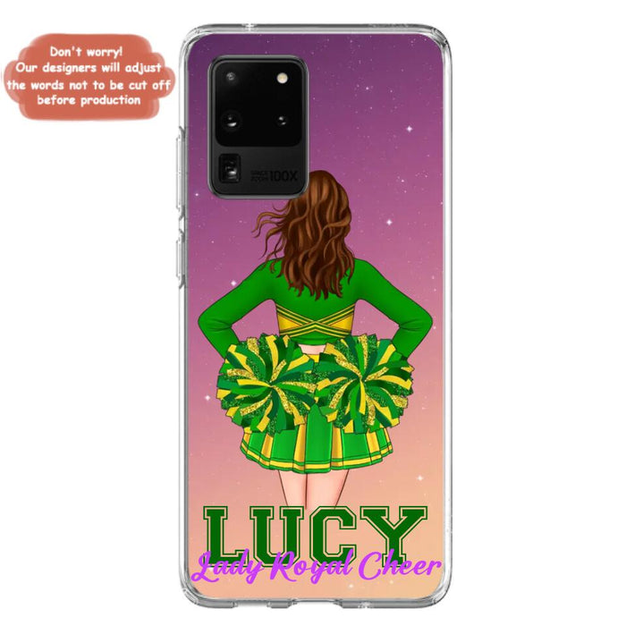 Custom Personalized Cheerleading Phone Case - Birthday Gift For Cheerleading Coach, Cheerleader - Case For iPhone And Samsung