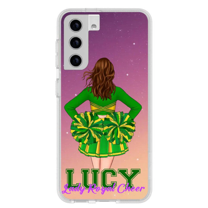 Custom Personalized Cheerleading Phone Case - Birthday Gift For Cheerleading Coach, Cheerleader - Case For iPhone And Samsung