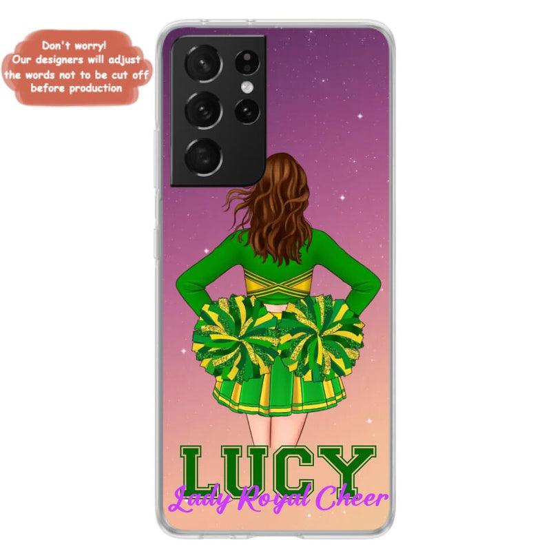 Personalized Cheerleading Phone Case - Birthday Gift For Cheerleading Coach, Cheerleader - Case For iPhone And Samsung
