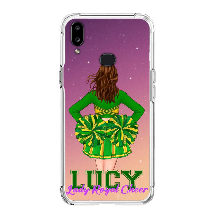 Custom Personalized Cheerleading Phone Case - Birthday Gift For Cheerleading Coach, Cheerleader - Case For iPhone And Samsung