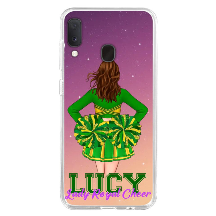 Custom Personalized Cheerleading Phone Case - Birthday Gift For Cheerleading Coach, Cheerleader - Case For iPhone And Samsung