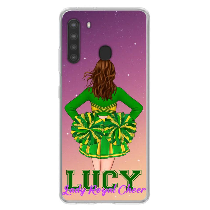 Custom Personalized Cheerleading Phone Case - Birthday Gift For Cheerleading Coach, Cheerleader - Case For iPhone And Samsung