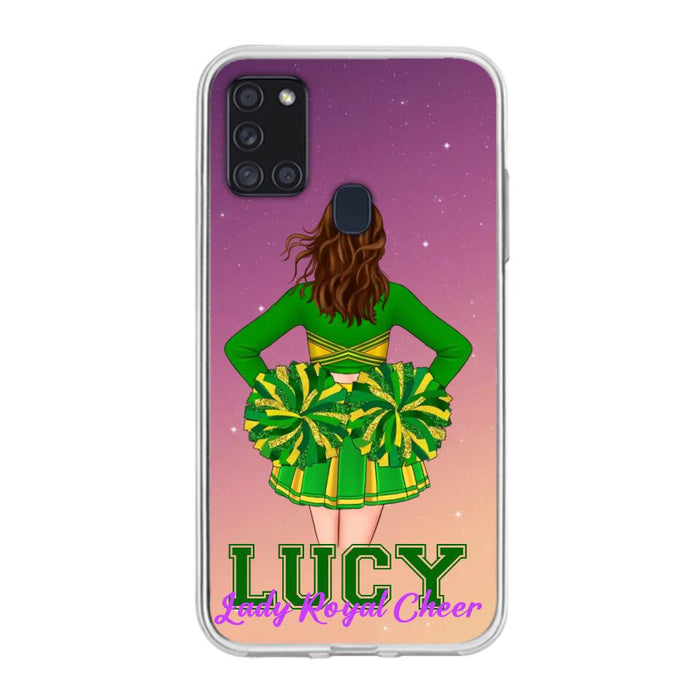 Custom Personalized Cheerleading Phone Case - Birthday Gift For Cheerleading Coach, Cheerleader - Case For iPhone And Samsung