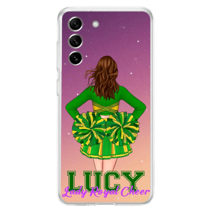 Custom Personalized Cheerleading Phone Case - Birthday Gift For Cheerleading Coach, Cheerleader - Case For iPhone And Samsung