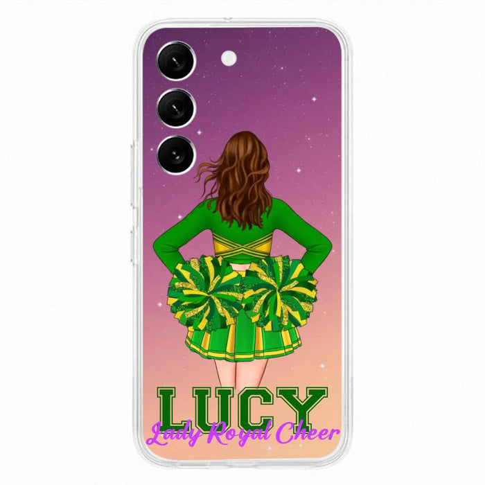 Custom Personalized Cheerleading Phone Case - Birthday Gift For Cheerleading Coach, Cheerleader - Case For iPhone And Samsung