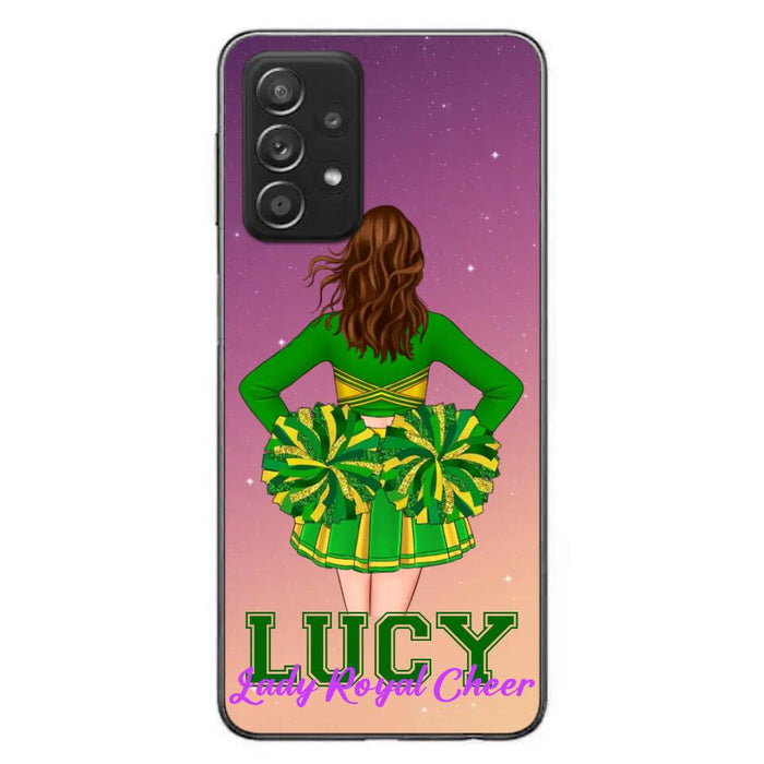 Custom Personalized Cheerleading Phone Case - Birthday Gift For Cheerleading Coach, Cheerleader - Case For iPhone And Samsung