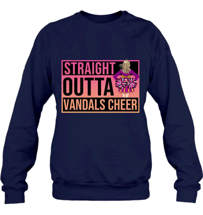 Custom Personalized Cheerleading T-shirt/ Long Sleeve/ Sweatshirt/ Hoodie - Gift For Cheerleaders -  Straight Outta Cheer Team