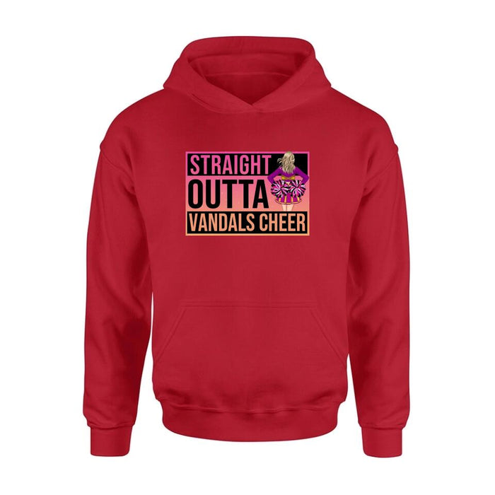 Custom Personalized Cheerleading T-shirt/ Long Sleeve/ Sweatshirt/ Hoodie - Gift For Cheerleaders -  Straight Outta Cheer Team