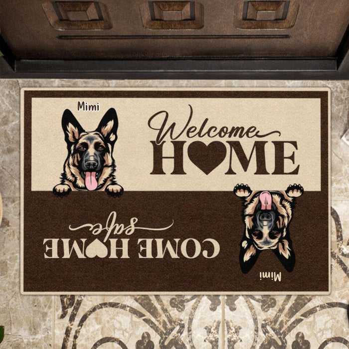 Custom Personalized Pet Doormat - Upto 4 Pets - Gift Idea For Dog/Cat Lover - Welcome Home