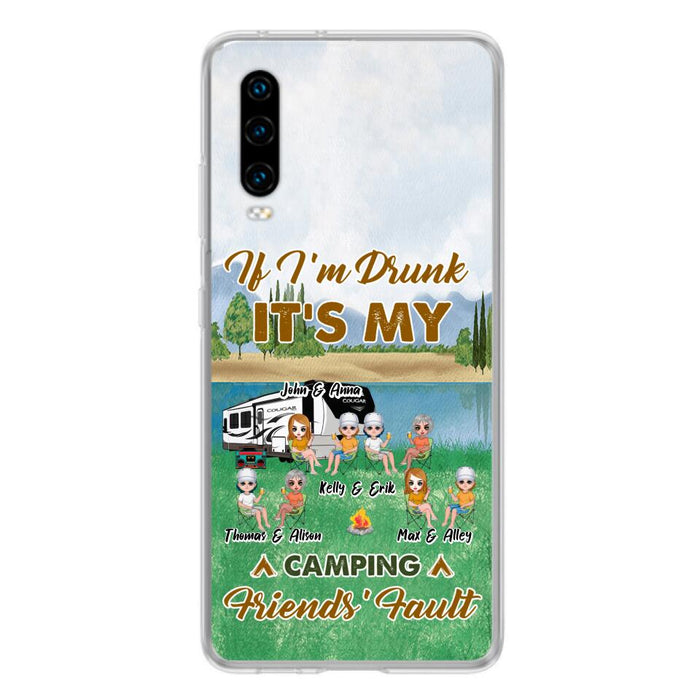 Custom Personalized Camping Friends Phone Case - Upto 8 People - Gift Idea For Camping Lover - Case For Xiaomi, Oppo & Huawei