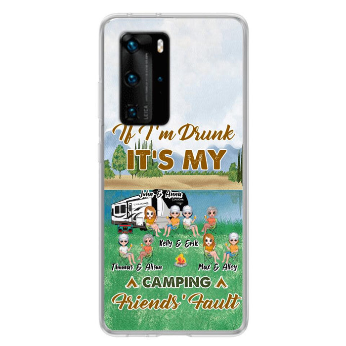 Custom Personalized Camping Friends Phone Case - Upto 8 People - Gift Idea For Camping Lover - Case For Xiaomi, Oppo & Huawei