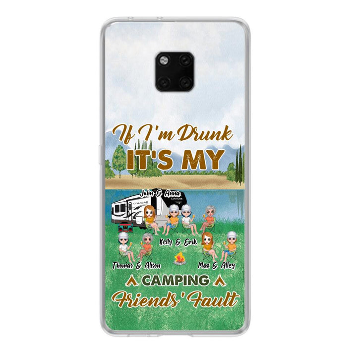 Custom Personalized Camping Friends Phone Case - Upto 8 People - Gift Idea For Camping Lover - Case For Xiaomi, Oppo & Huawei