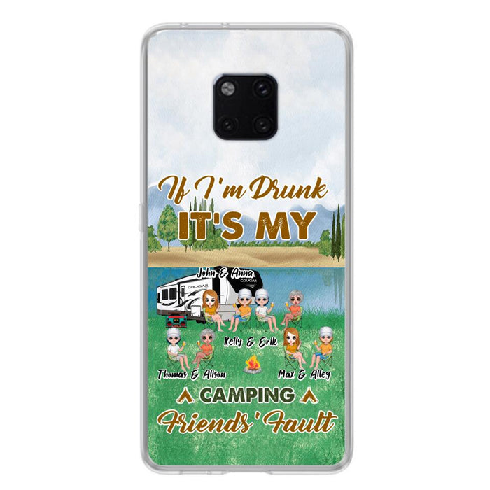 Custom Personalized Camping Friends Phone Case - Upto 8 People - Gift Idea For Camping Lover - Case For Xiaomi, Oppo & Huawei