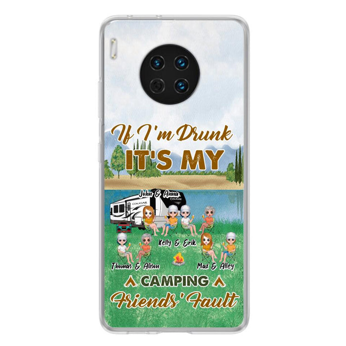 Custom Personalized Camping Friends Phone Case - Upto 8 People - Gift Idea For Camping Lover - Case For Xiaomi, Oppo & Huawei