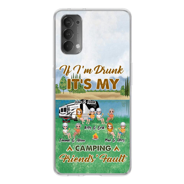 Custom Personalized Camping Friends Phone Case - Upto 8 People - Gift Idea For Camping Lover - Case For Xiaomi, Oppo & Huawei