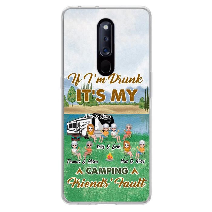 Custom Personalized Camping Friends Phone Case - Upto 8 People - Gift Idea For Camping Lover - Case For Xiaomi, Oppo & Huawei