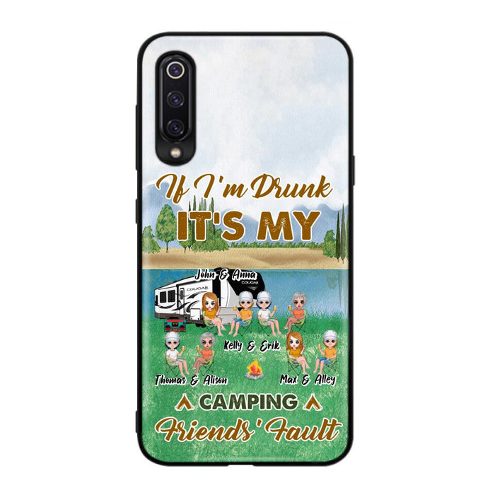 Custom Personalized Camping Friends Phone Case - Upto 8 People - Gift Idea For Camping Lover - Case For Xiaomi, Oppo & Huawei