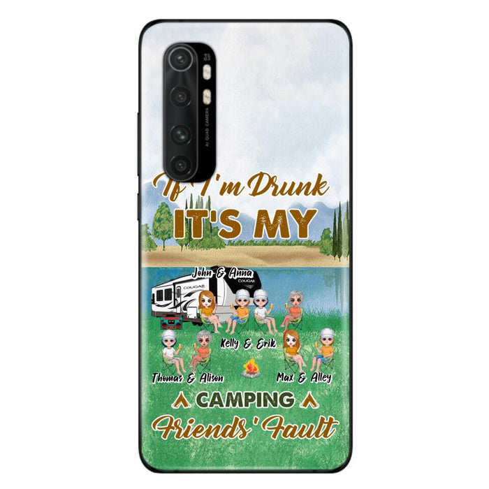 Custom Personalized Camping Friends Phone Case - Upto 8 People - Gift Idea For Camping Lover - Case For Xiaomi, Oppo & Huawei