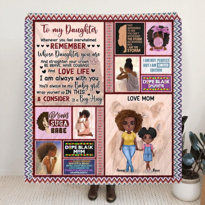 To My Daughter Single Layer Fleece Blanket/ Quilt - Gift Idea From Mom To Daughter/ Birthday Gift - You'll Always Be My Baby Girl