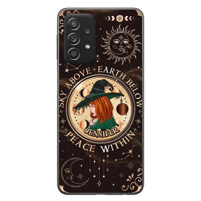 Custom Personalized Witch Phone Case - Gift Idea For Girl - Wiccan Decor/Pagan Decor - As Above So Below - Cases For iPhone And Samsung