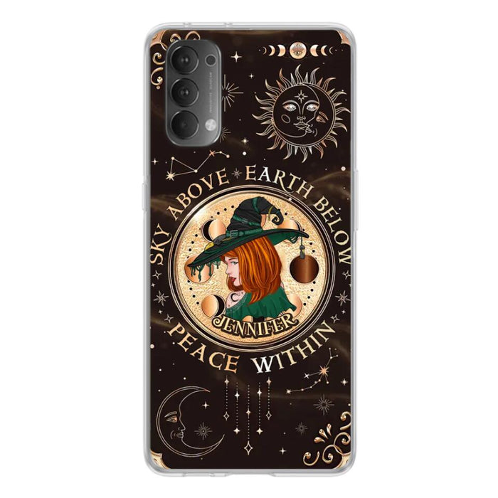 Custom Personalized Witch Phone Case - Gift Idea For Girl - Wiccan Decor/Pagan Decor - As Above So Below - Cases For Xiaomi, Oppo And Huawei